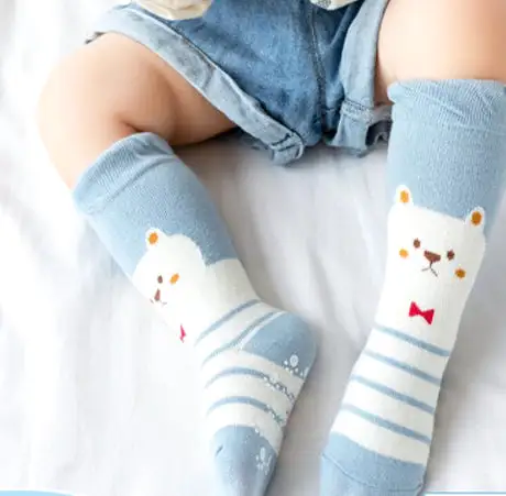 3 Pack Kids' Socks | non skid | Bear + fox