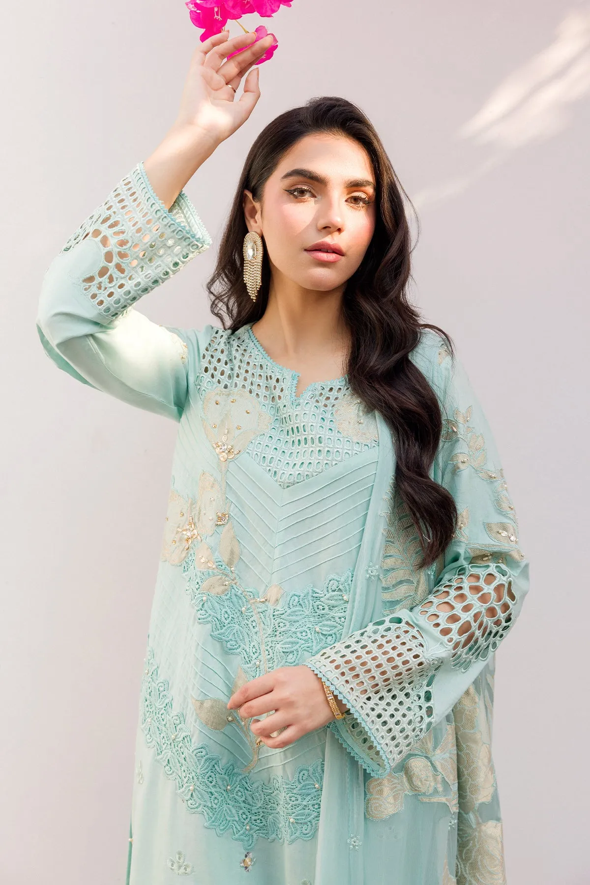 3-PC Unstitched Embroidered Lawn Collection ED4-12