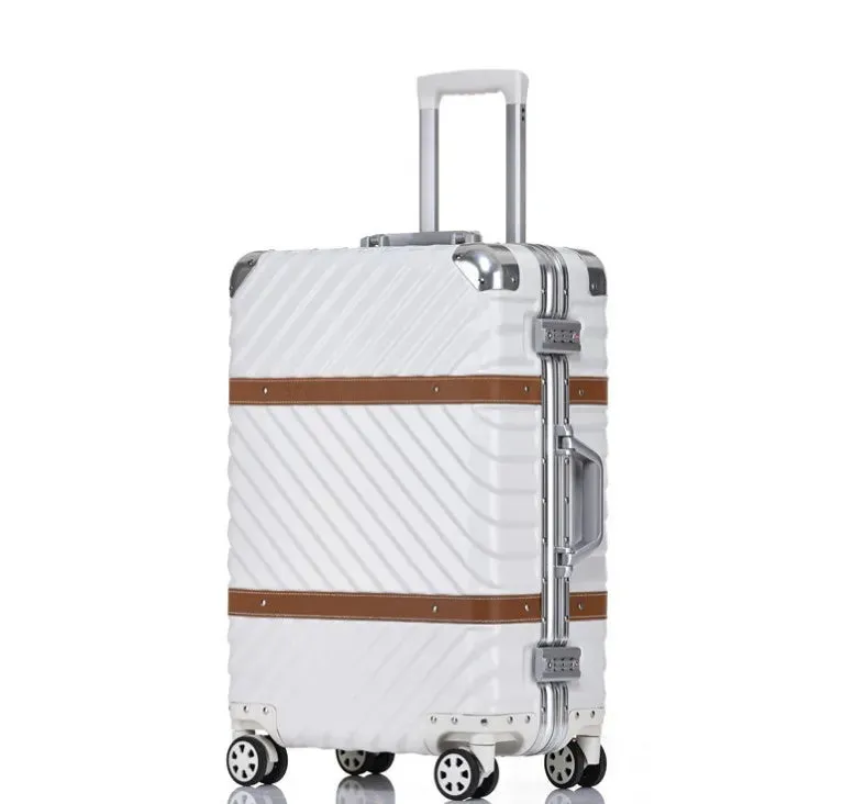 Aluminium Frame Spinner Wheel Hand Luggage Travel Bag Suitcase