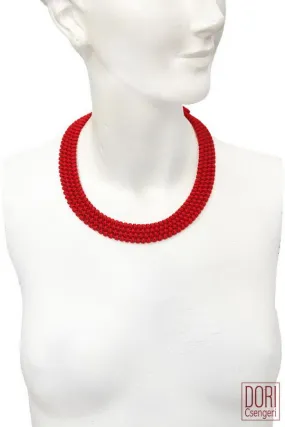 Amelie Trendy Red Collar necklace