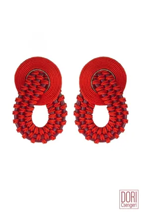 Amelie Unique Red Earrings