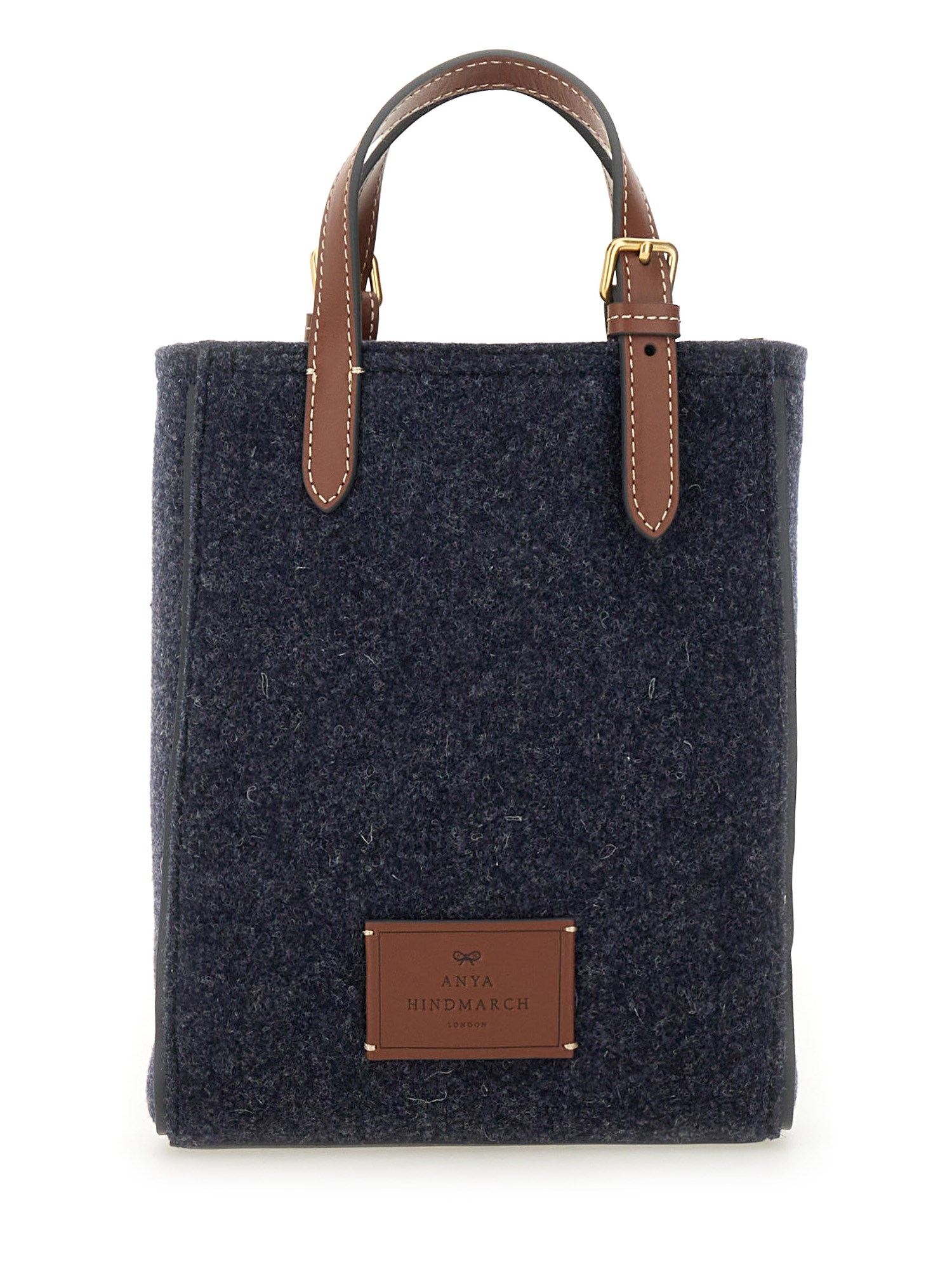 ANYA HINDMARCH    RECYCLED WOOL FELT MINI EYES TOTE BAG