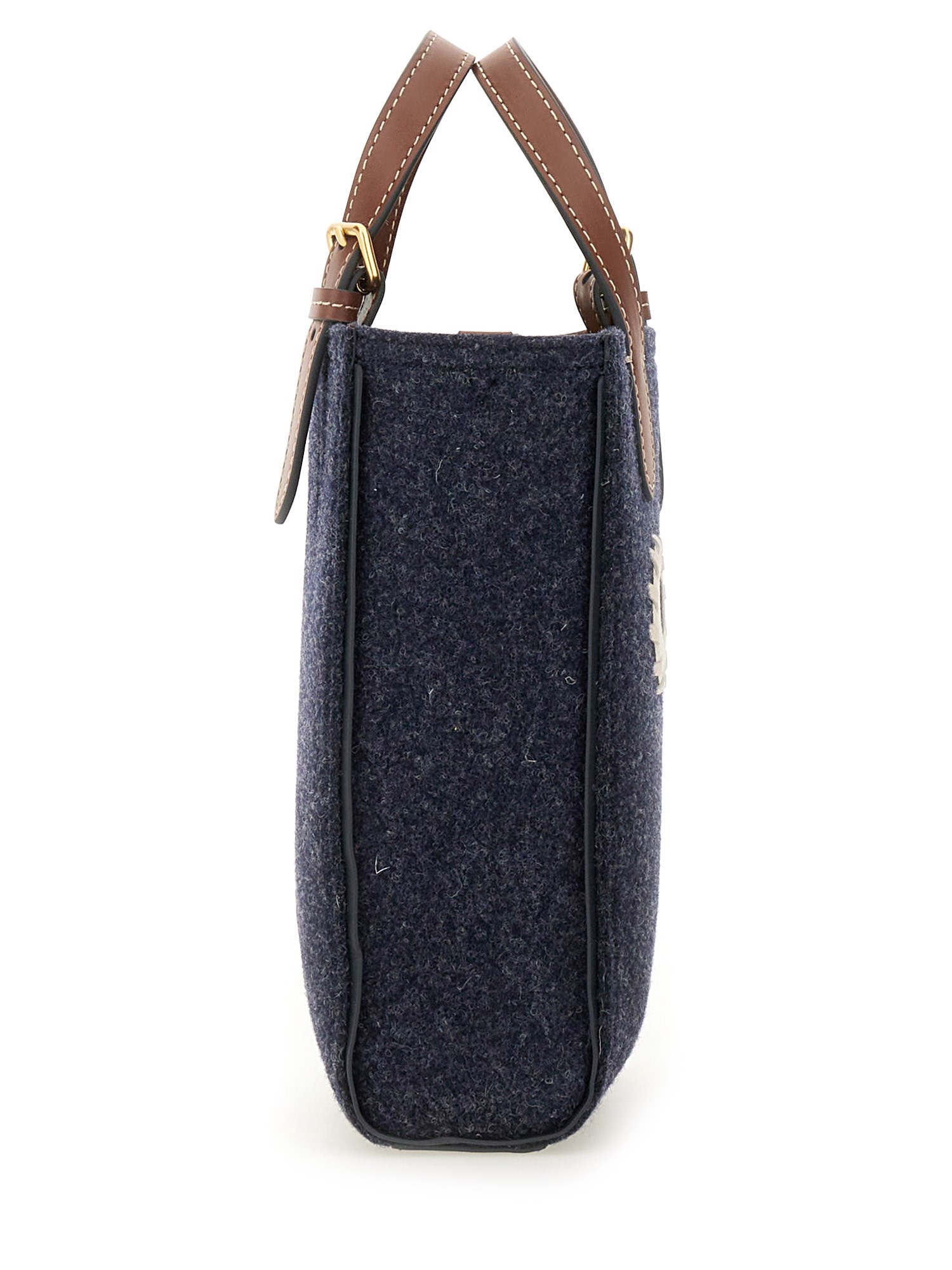 ANYA HINDMARCH    RECYCLED WOOL FELT MINI EYES TOTE BAG