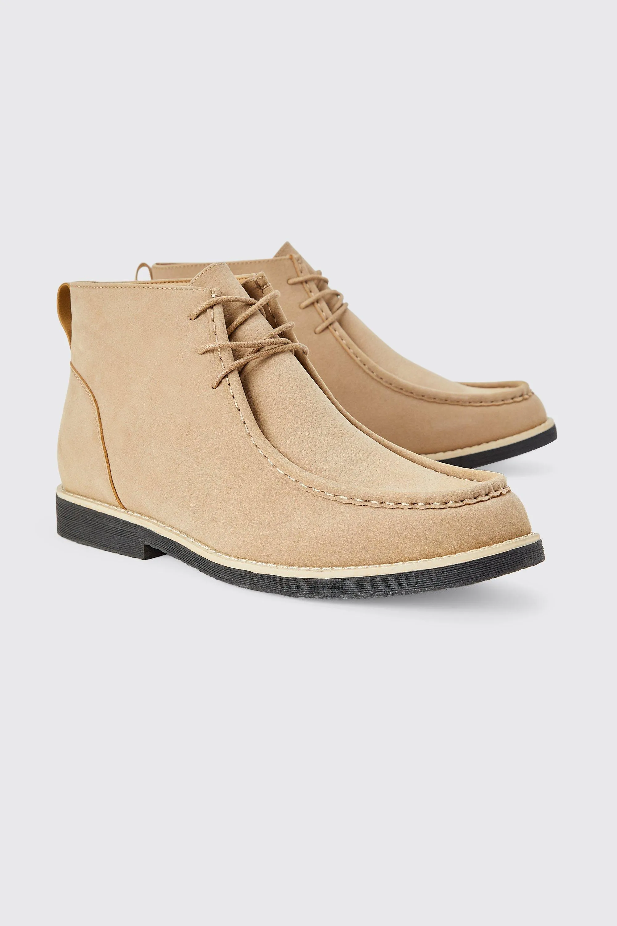 Apron Front Desert Boot | boohooMAN UK