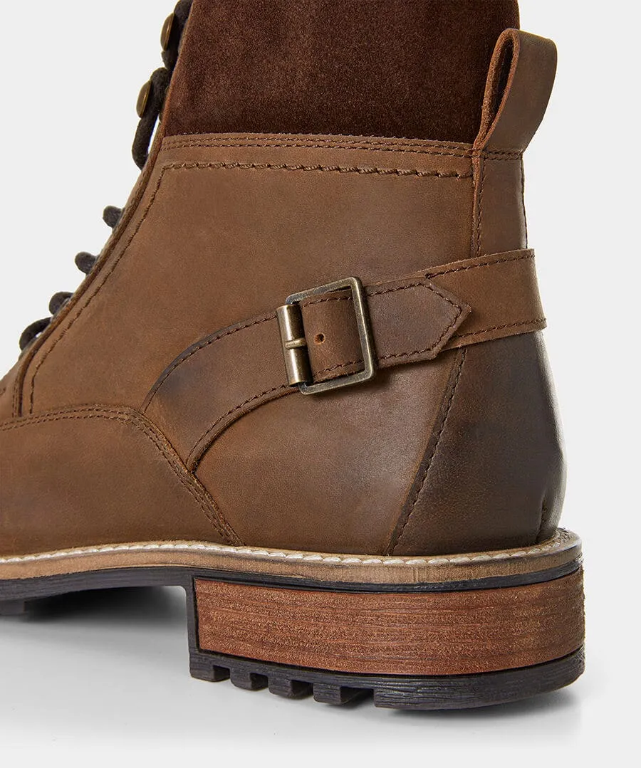 Aviator Borg Lined Oiled Boots