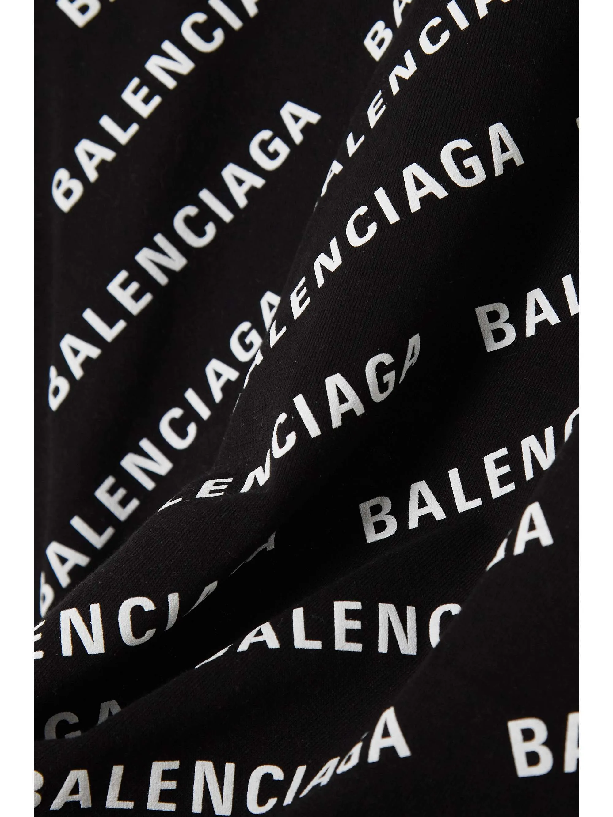 BALENCIAGA  |Casual Style U-Neck Cotton Short Sleeves Logo