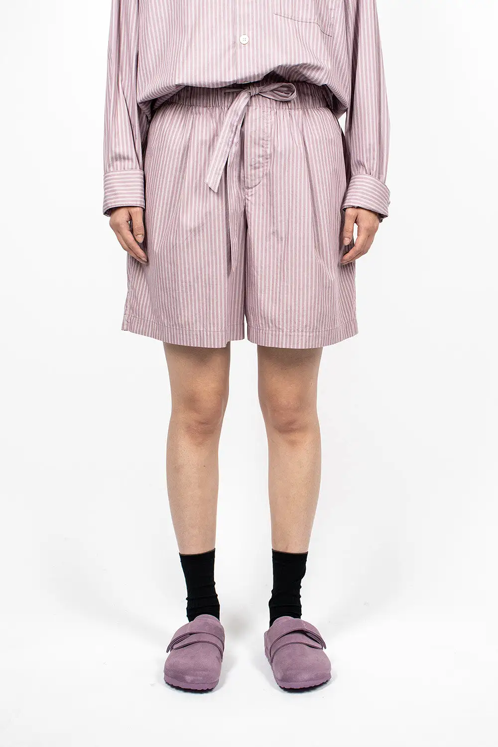 Birkenstock 1774 Pyjama Shorts Mauve Stripes