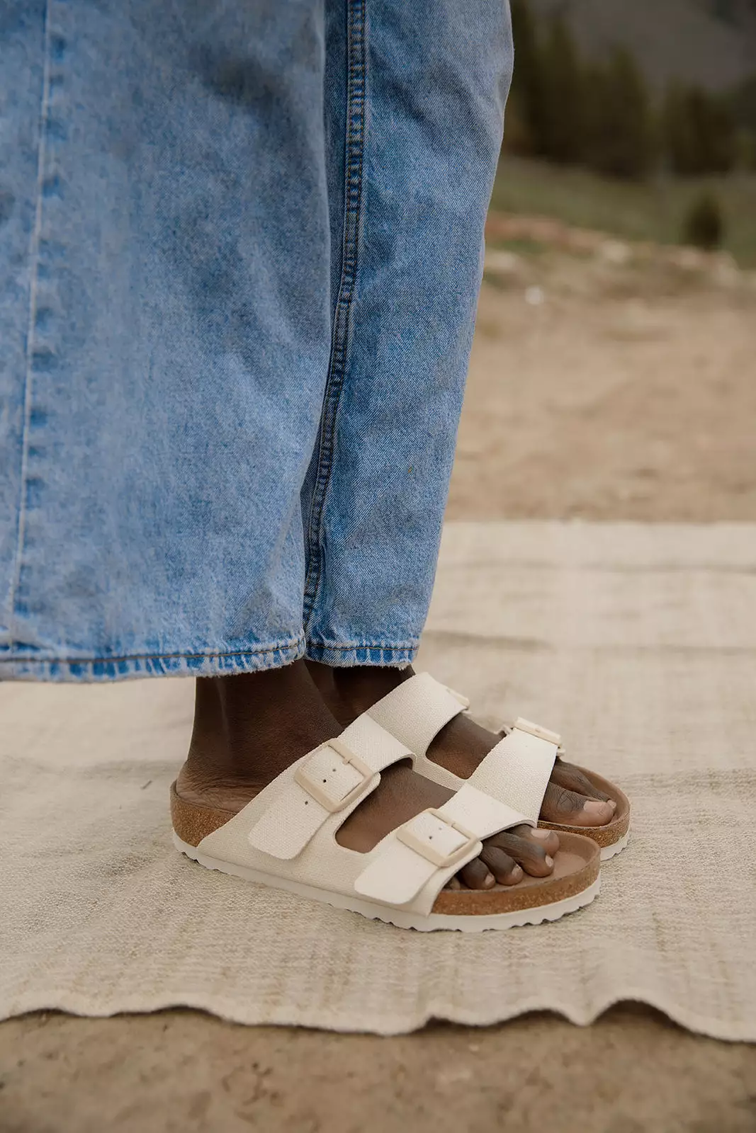 Birkenstock Arizona Vegan in Eggshell