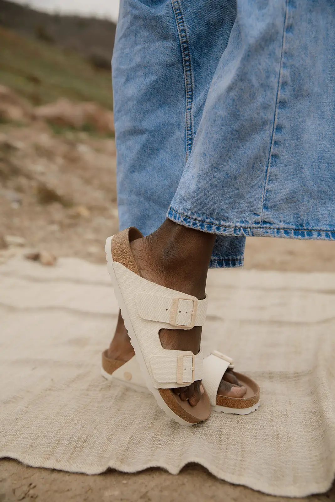 Birkenstock Arizona Vegan in Eggshell