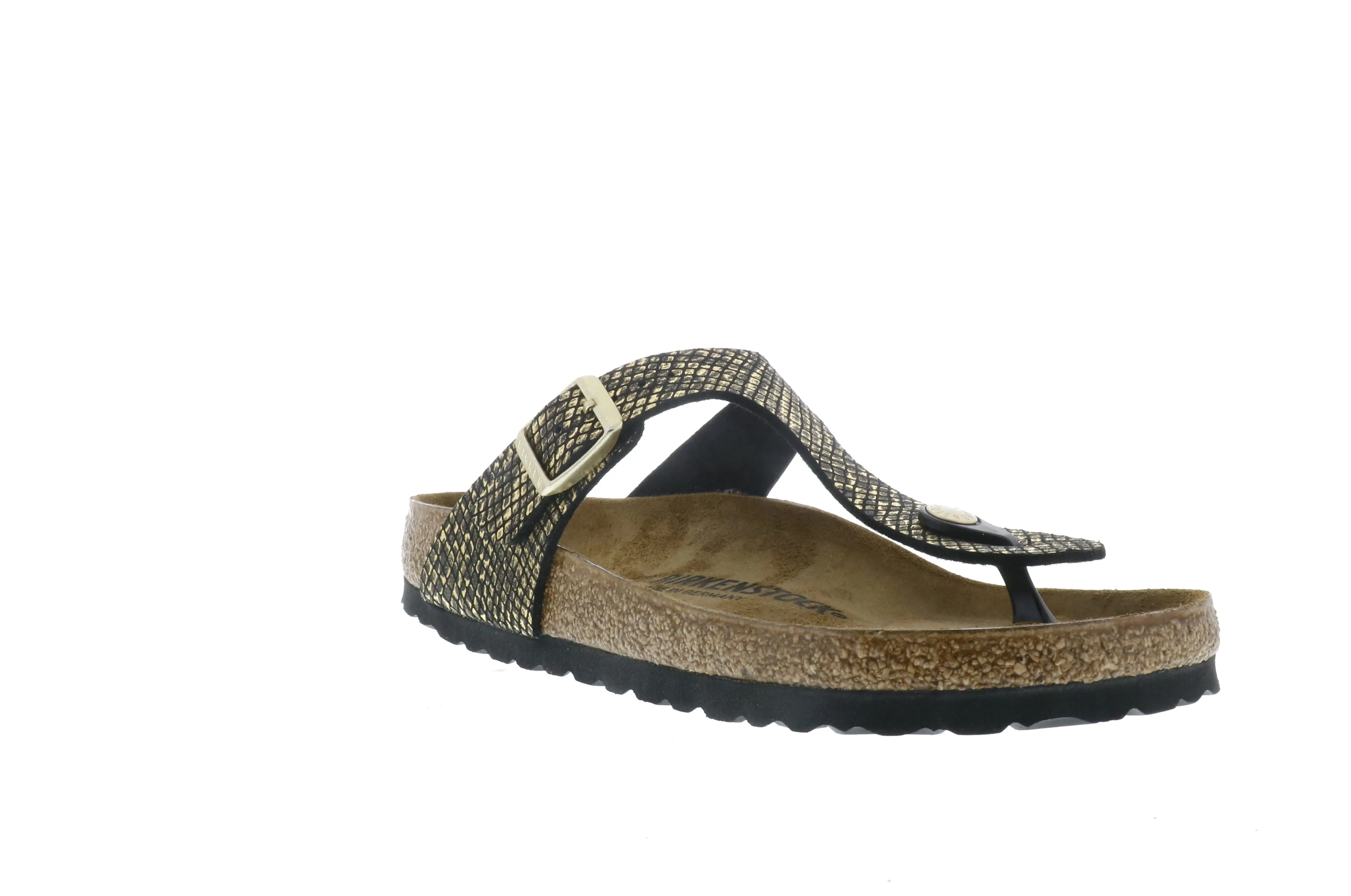 Birkenstock Gizeh (Women's) - Shiney Black Python