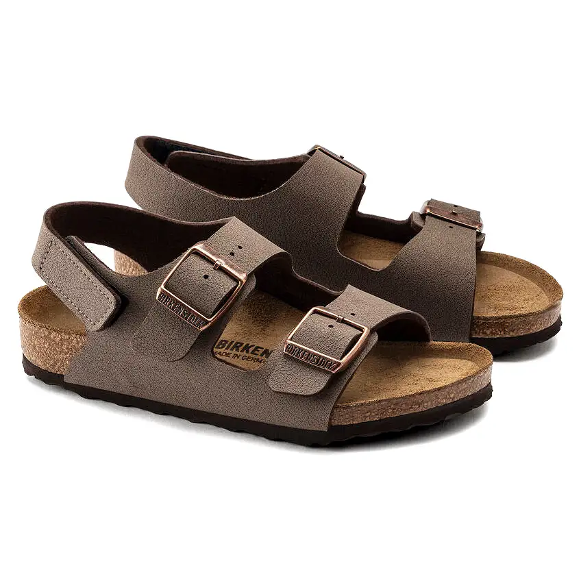 Birkenstock Kids' Milano HL Birkibuc (Mocha)