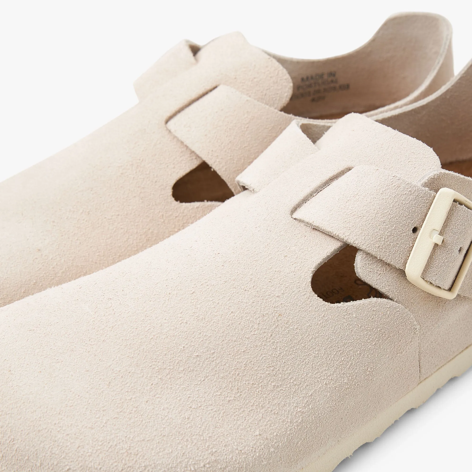 Birkenstock London Suede / Antique White