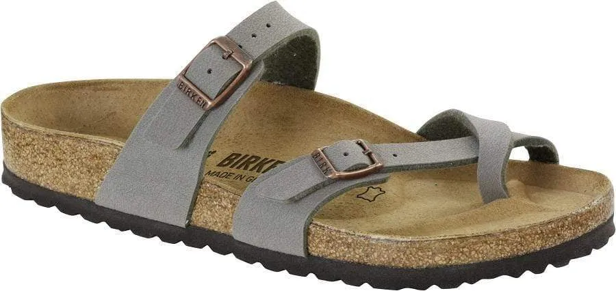 Birkenstock MAYARI Stone Birkibuck Toe Thong Sandal