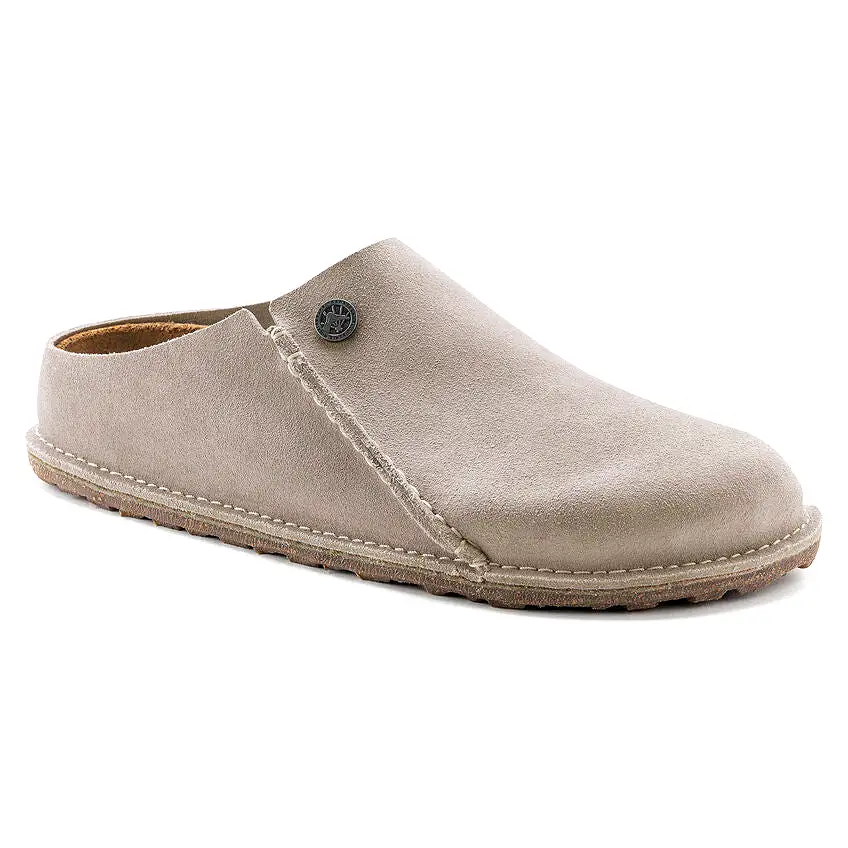 Birkenstock Men's Zermatt Premium Suede Leather (Stone Coin - Regular fit)