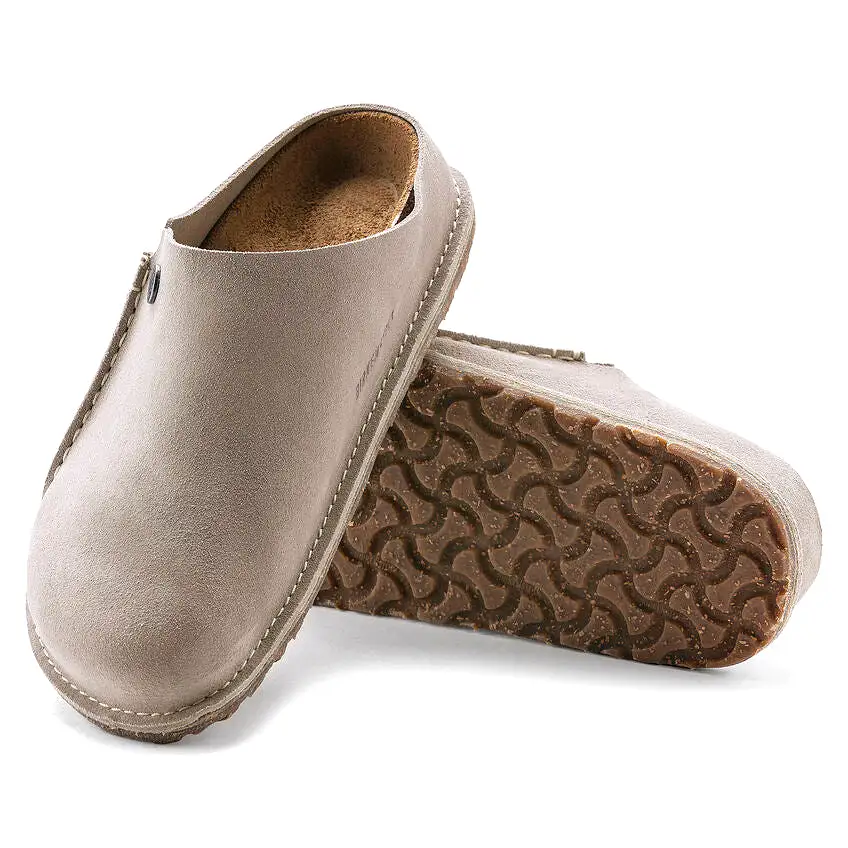 Birkenstock Men's Zermatt Premium Suede Leather (Stone Coin - Regular fit)