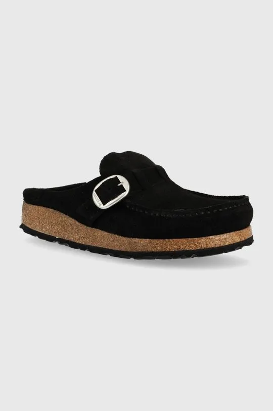 Birkenstock suede sliders Buckley women's black color 1017826