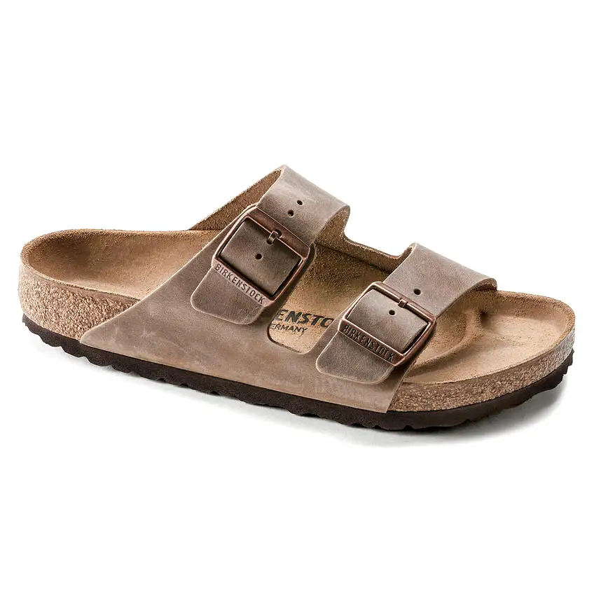 Birkenstock UNISEX Arizona Oiled Leather (Tobacco Brown - Regular fit)