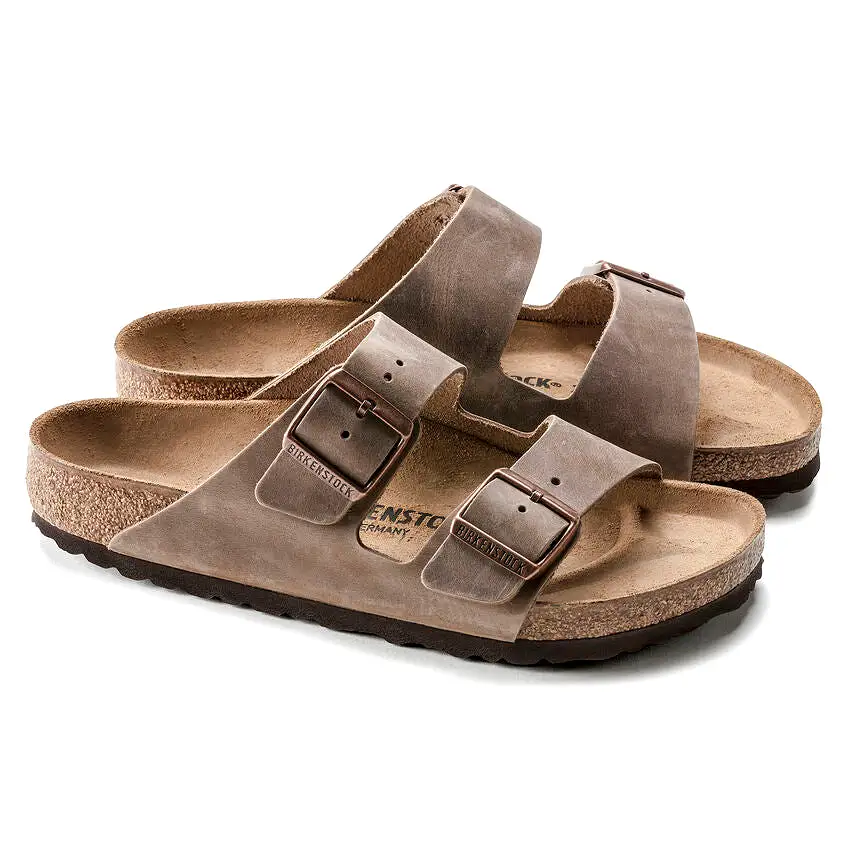 Birkenstock UNISEX Arizona Oiled Leather (Tobacco Brown - Regular fit)