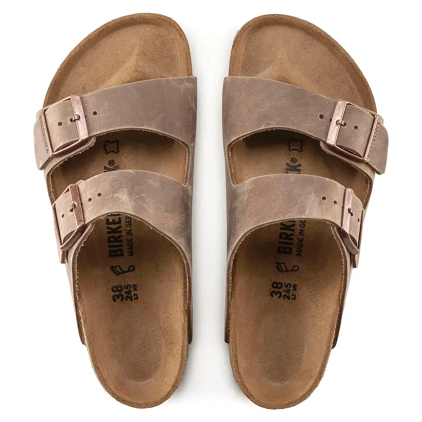 Birkenstock UNISEX Arizona Oiled Leather (Tobacco Brown - Regular fit)