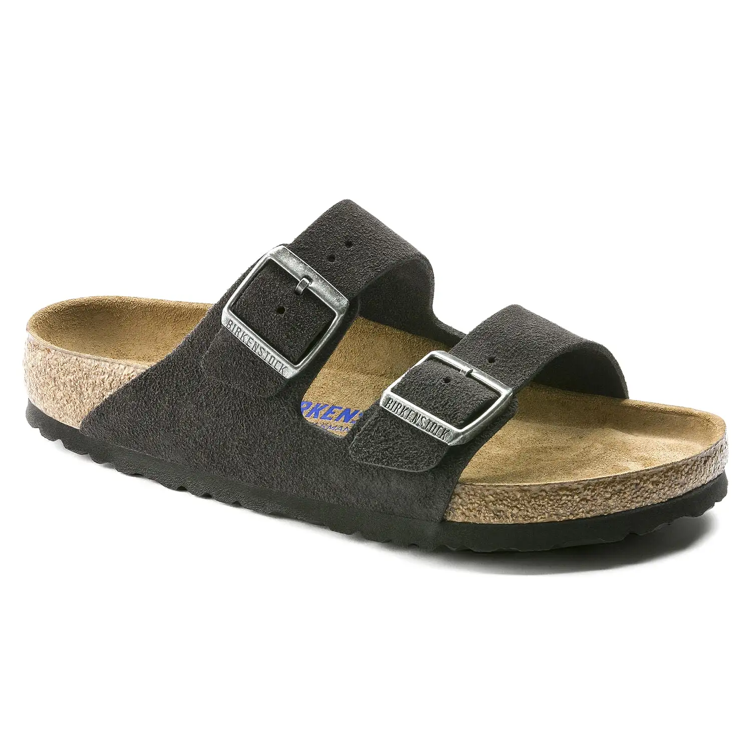 BIRKENSTOCK UNISEX Arizona Soft Footbed Suede Leather (Velvet Grey - Regular Fit)