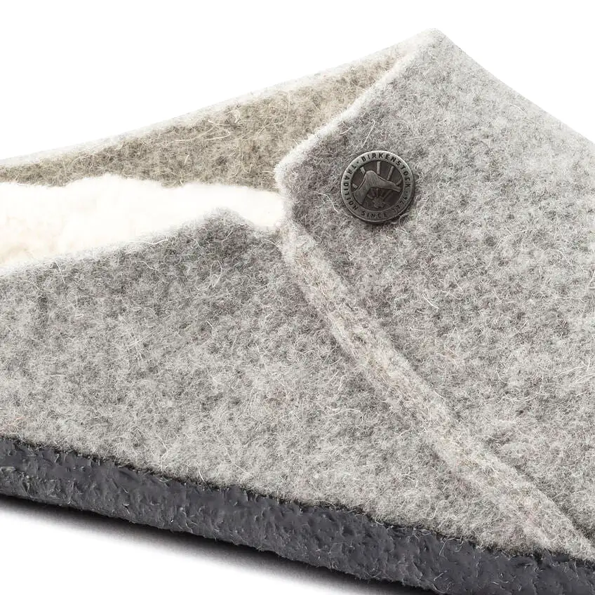 Birkenstock UNISEX Zermatt Shearling Wool Felt (Light Gray - Narrow Fit)