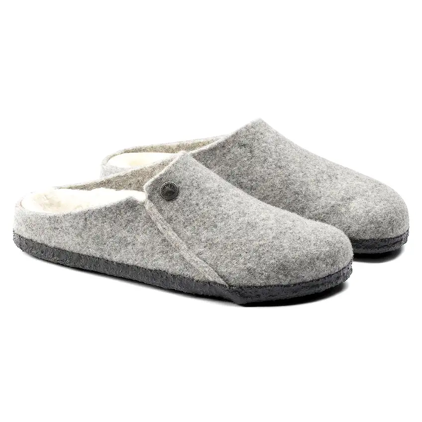 Birkenstock UNISEX Zermatt Shearling Wool Felt (Light Gray - Narrow Fit)