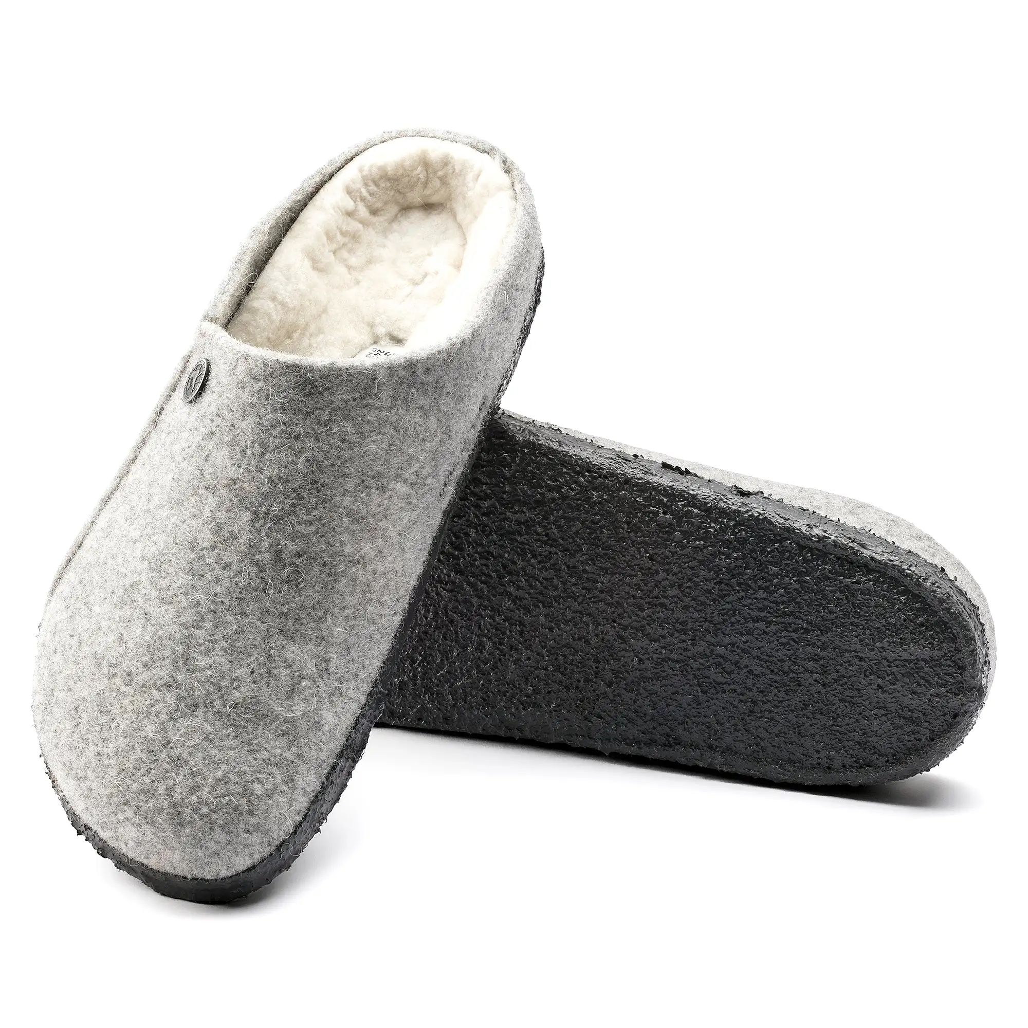 Birkenstock UNISEX Zermatt Shearling Wool Felt (Light Gray - Narrow Fit)