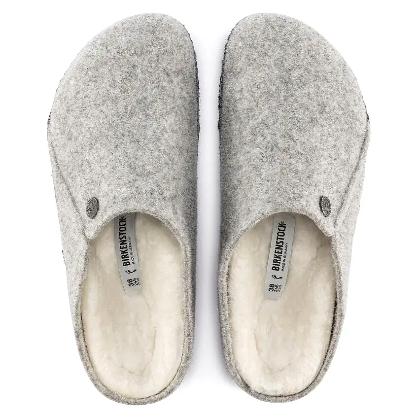 Birkenstock UNISEX Zermatt Shearling Wool Felt (Light Gray - Narrow Fit)