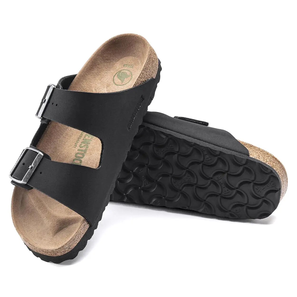 BIRKENSTOCK Women's Arizona Vegan Birkibuc (Black - Regular Fit)