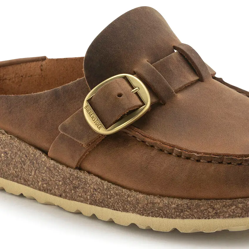 Birkenstock Women's Buckley Oiled Leather (Cognac - Regular fit)