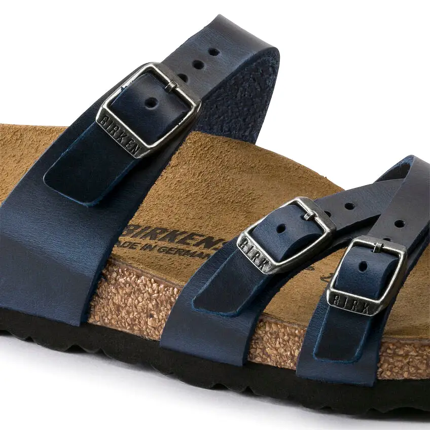 Birkenstock Women's Franca Oiled Leather (Blue - Regular Fit)