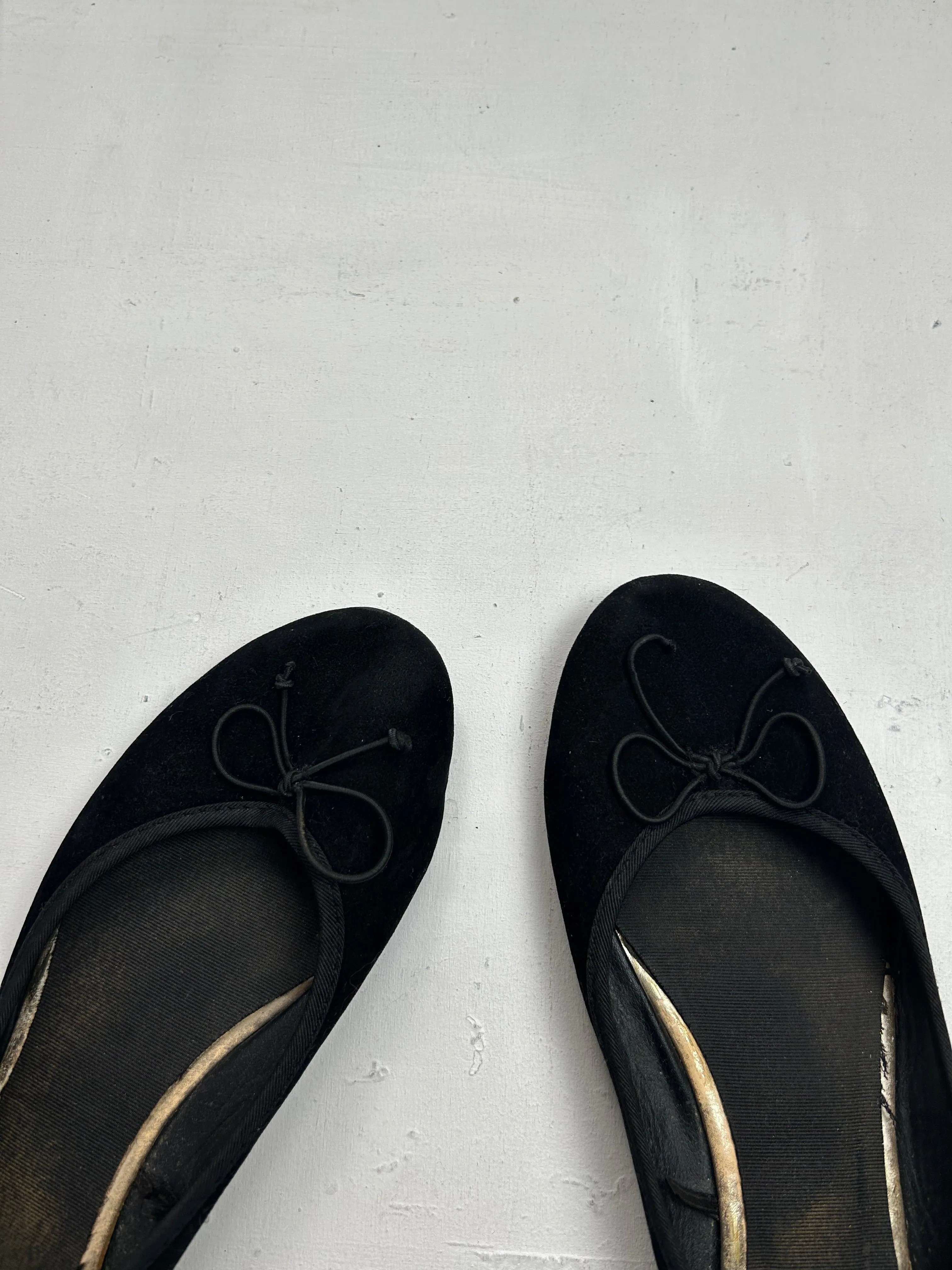 Black ballerines  ballet shoes (38)