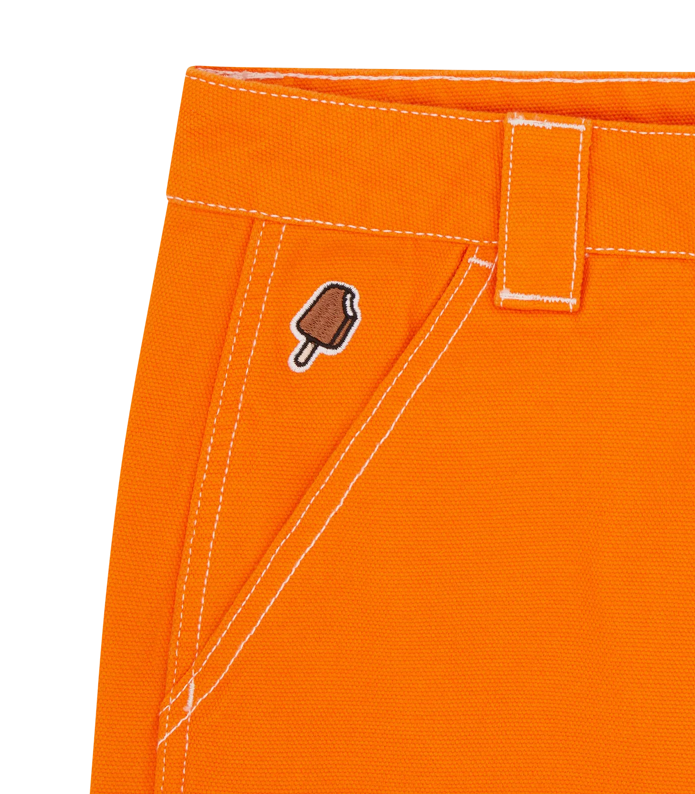 CANVAS CARPENTER PANT - ORANGE