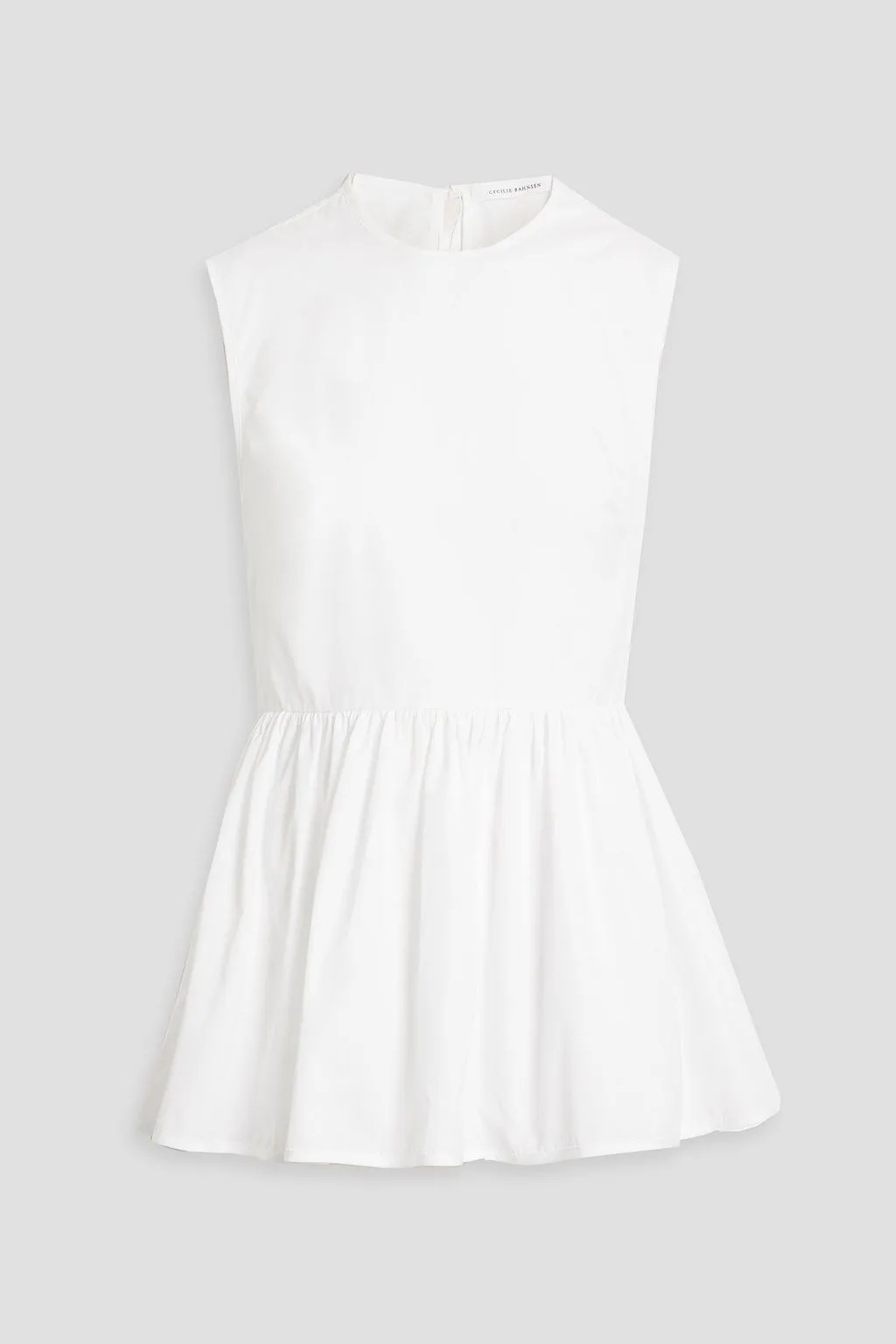 CECILIE BAHNSEN  |Casual Style Sleeveless Plain Cotton Party Style