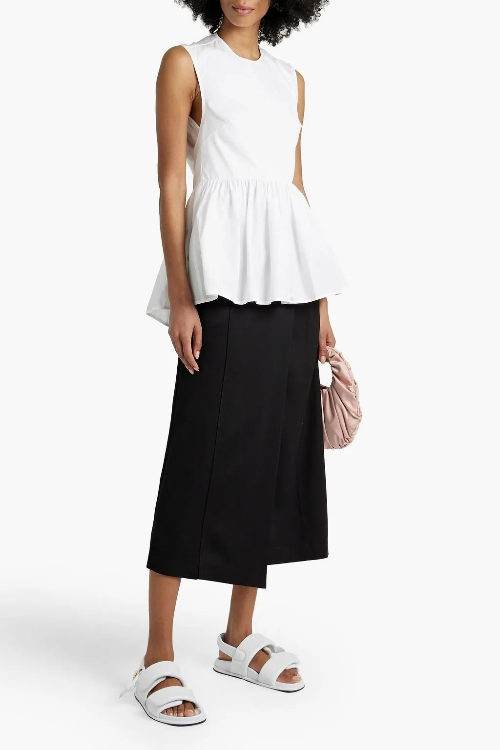 CECILIE BAHNSEN  |Casual Style Sleeveless Plain Cotton Party Style