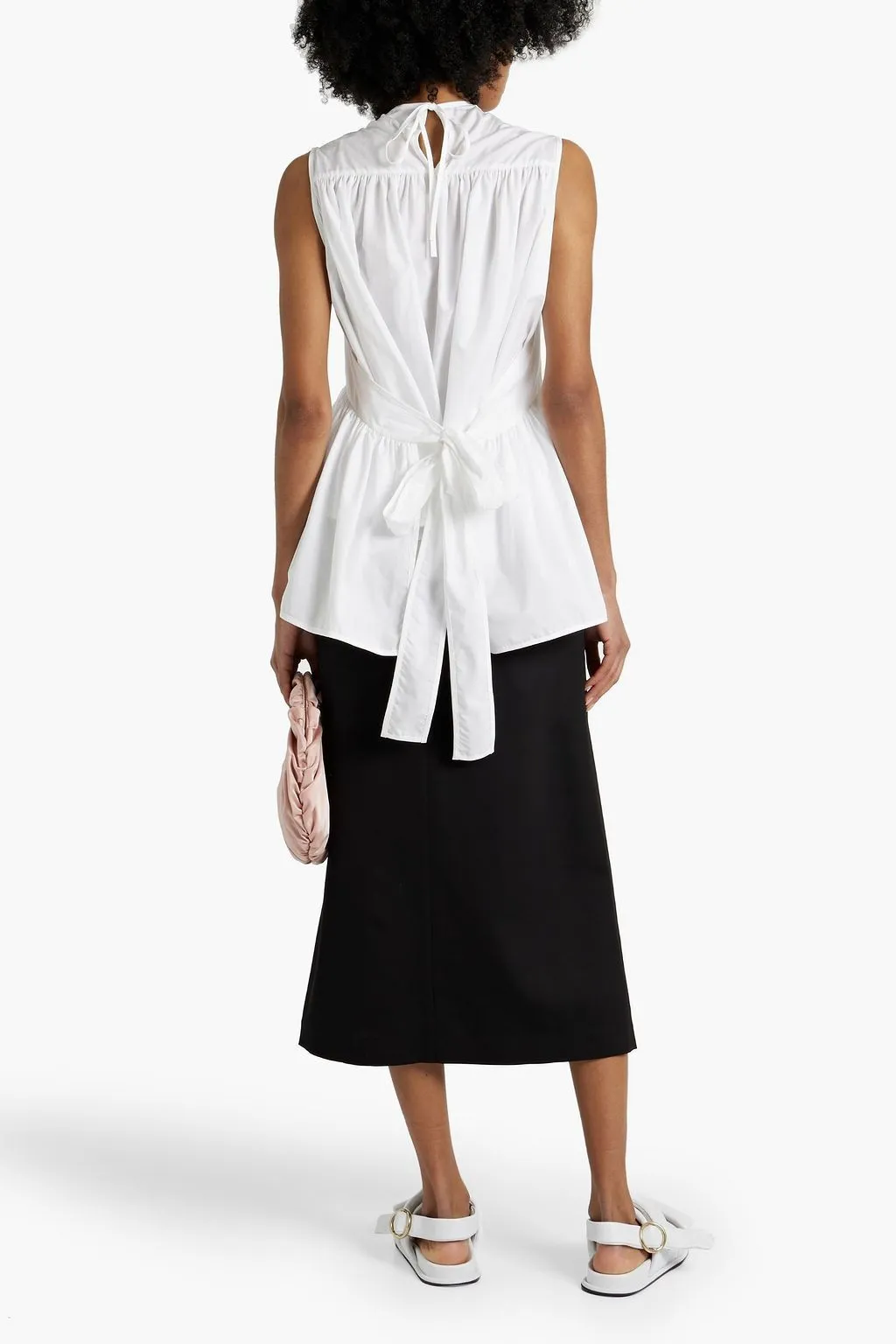 CECILIE BAHNSEN  |Casual Style Sleeveless Plain Cotton Party Style