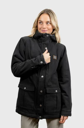 Chaqueta Canvas Reversible Woodstone V2 Black (Mujer)