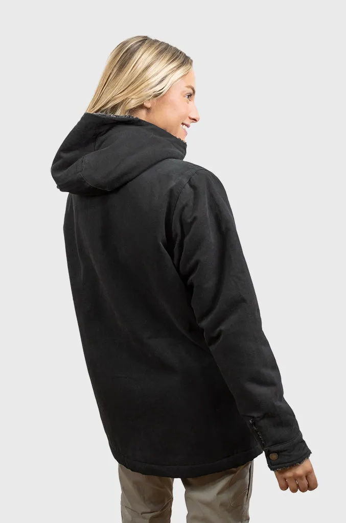 Chaqueta Canvas Reversible Woodstone V2 Black (Mujer)