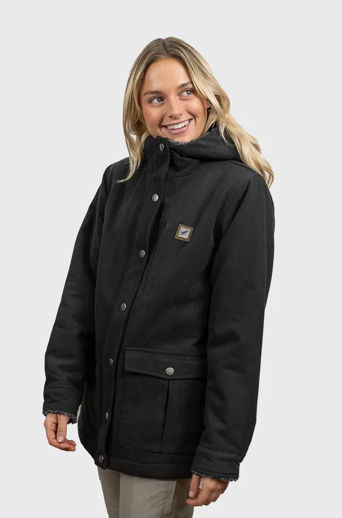 Chaqueta Canvas Reversible Woodstone V2 Black (Mujer)