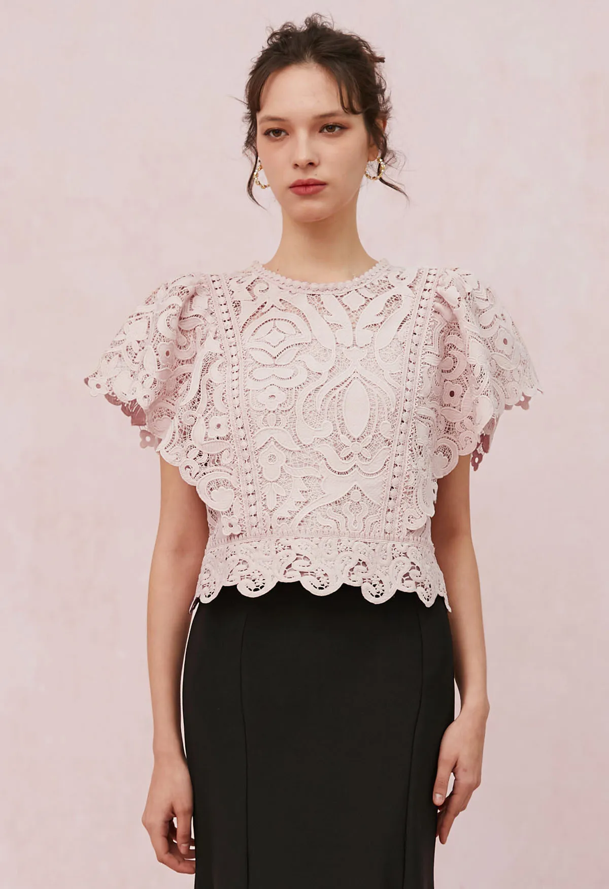 Chicwish  |Casual Style Party Style Elegant Style Puff Sleeves