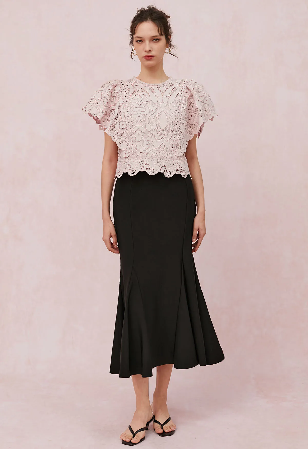 Chicwish  |Casual Style Party Style Elegant Style Puff Sleeves