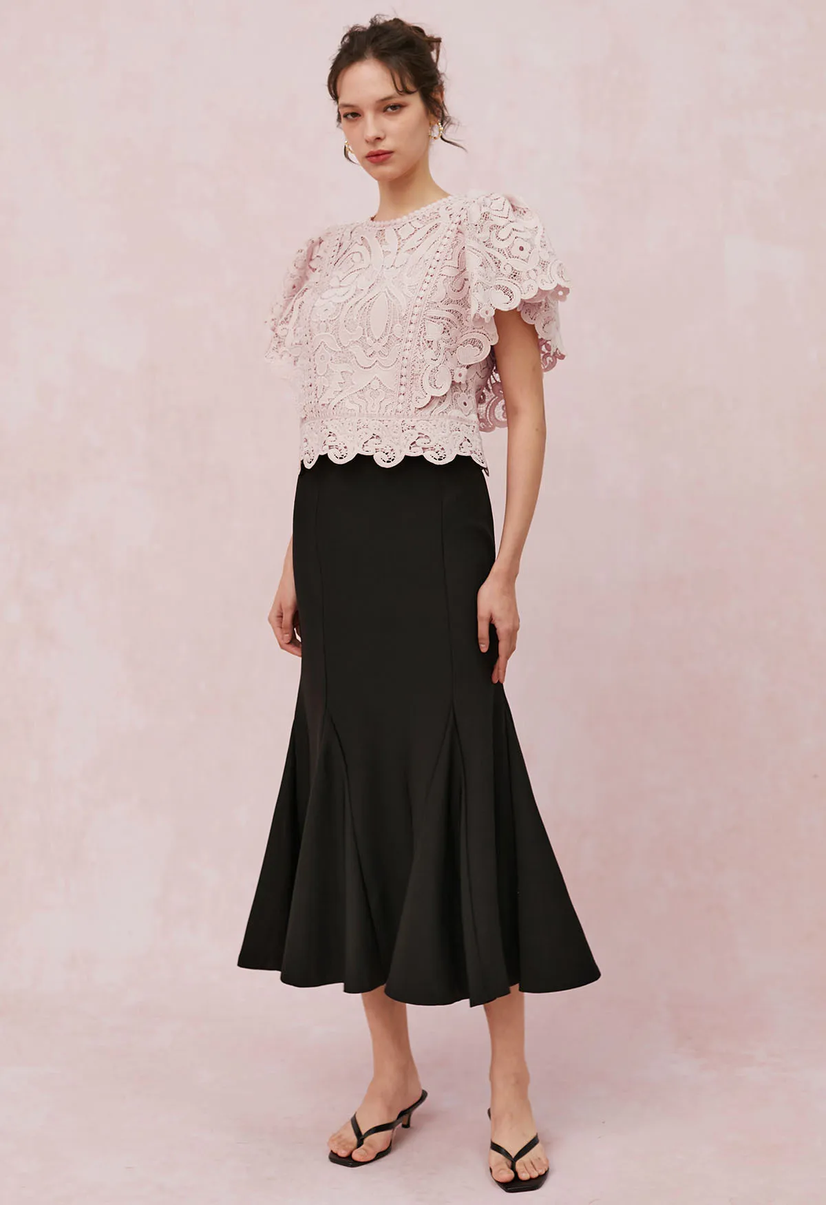 Chicwish  |Casual Style Party Style Elegant Style Puff Sleeves