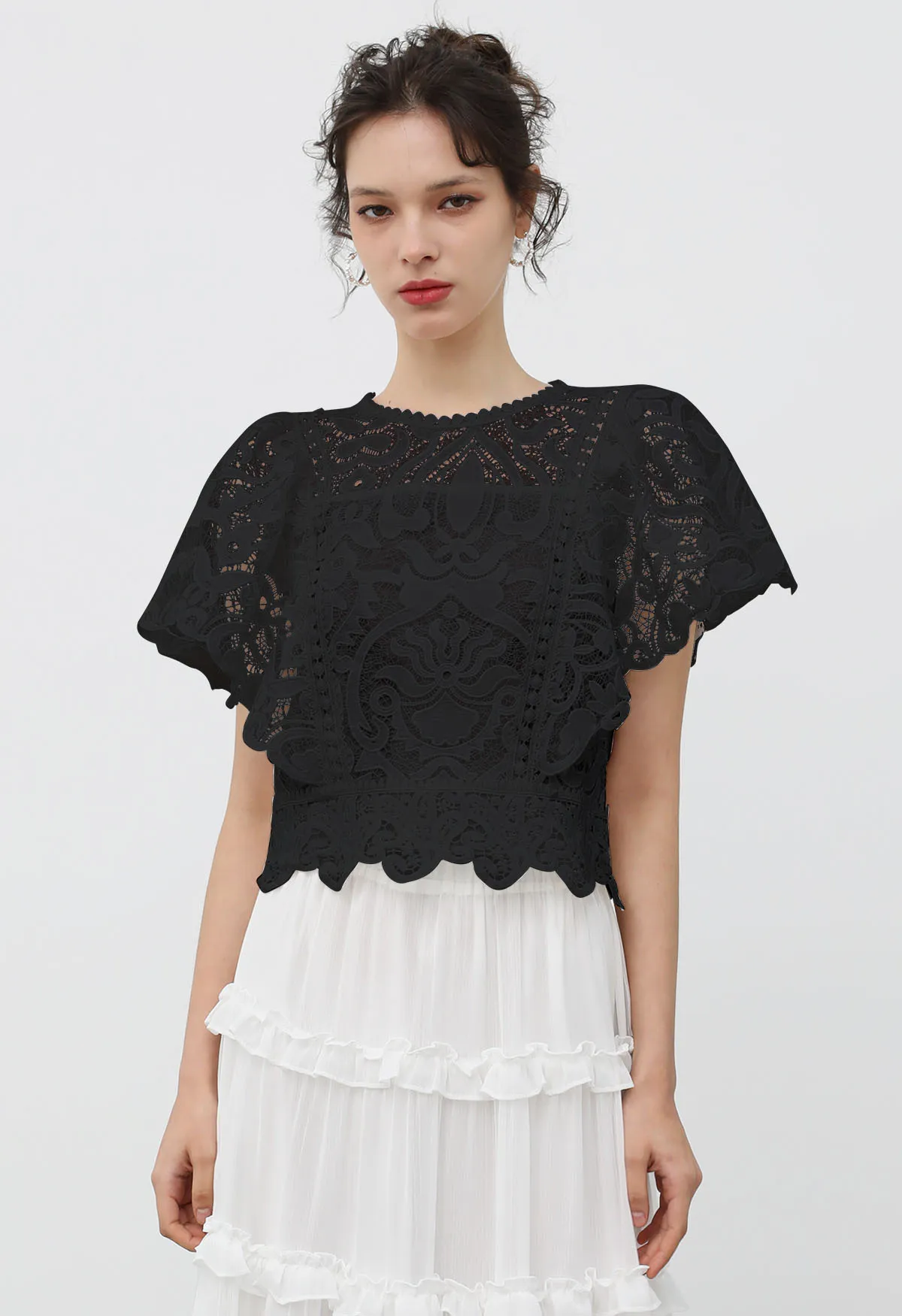 Chicwish  |Casual Style Party Style Elegant Style Puff Sleeves