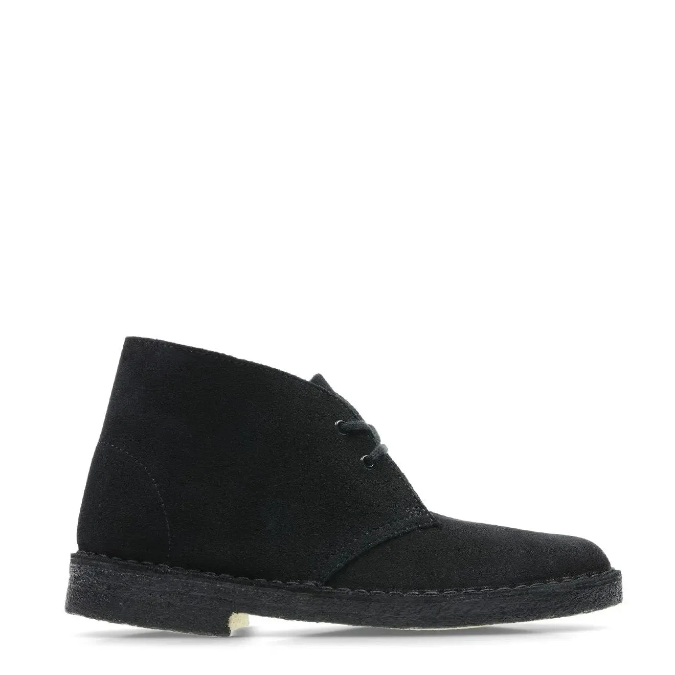 Clarks Originals Womens Desert Boot Black Suede