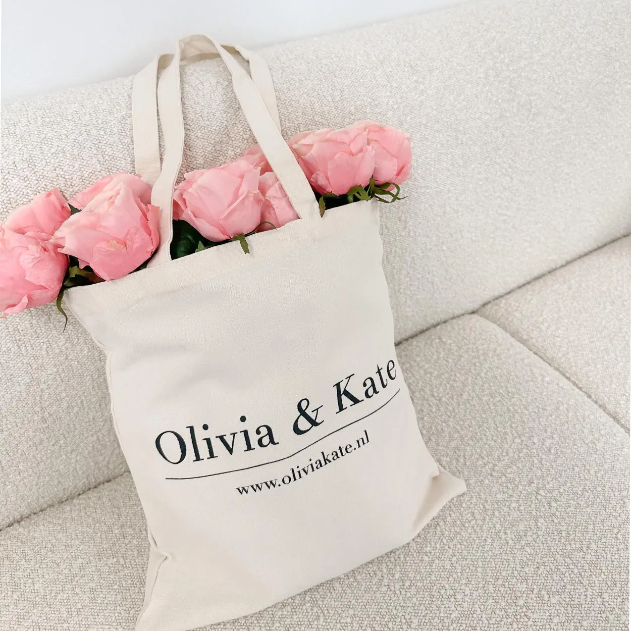 Creme Olivia & Kate Canvas - Tas