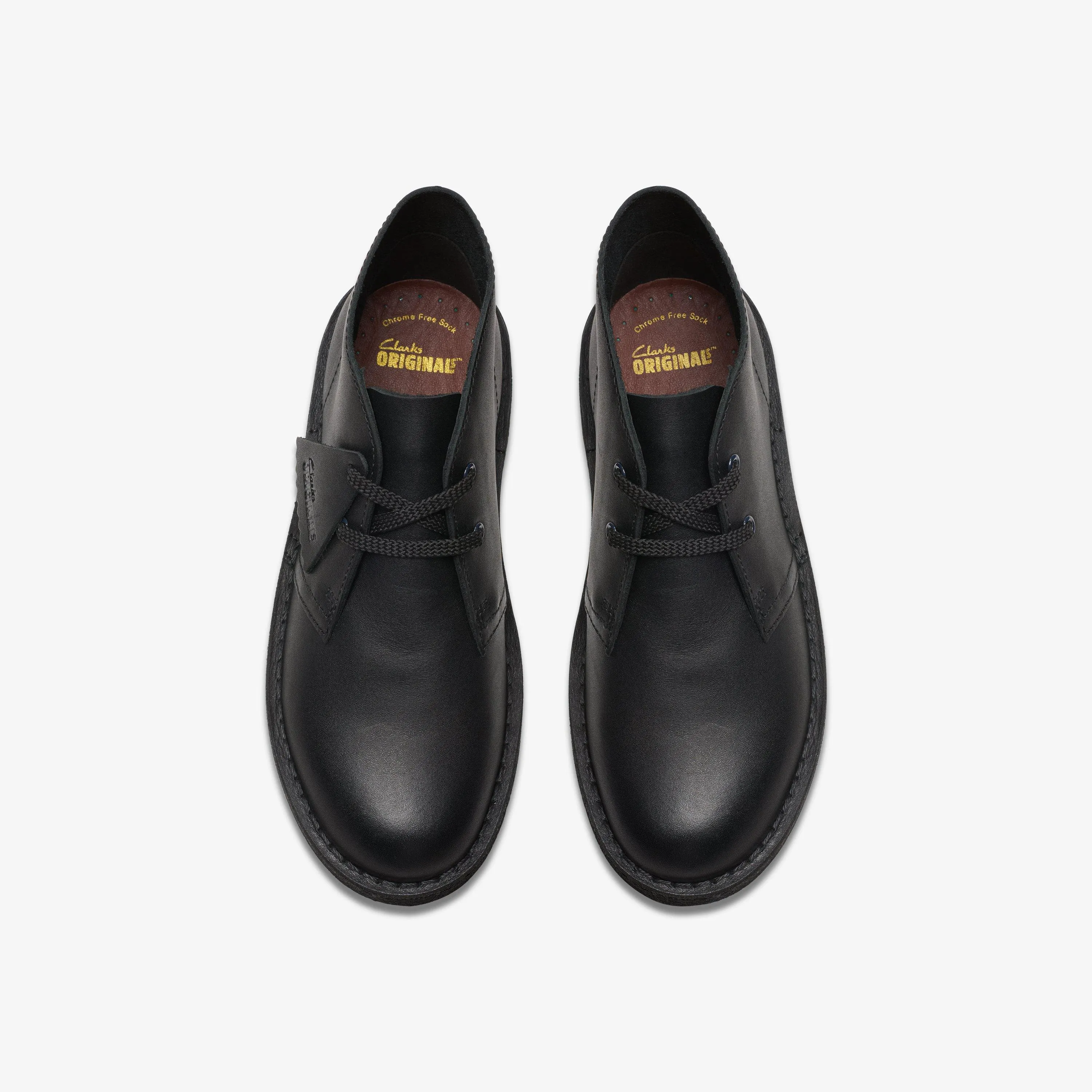 Desert Boot Older Black Leather