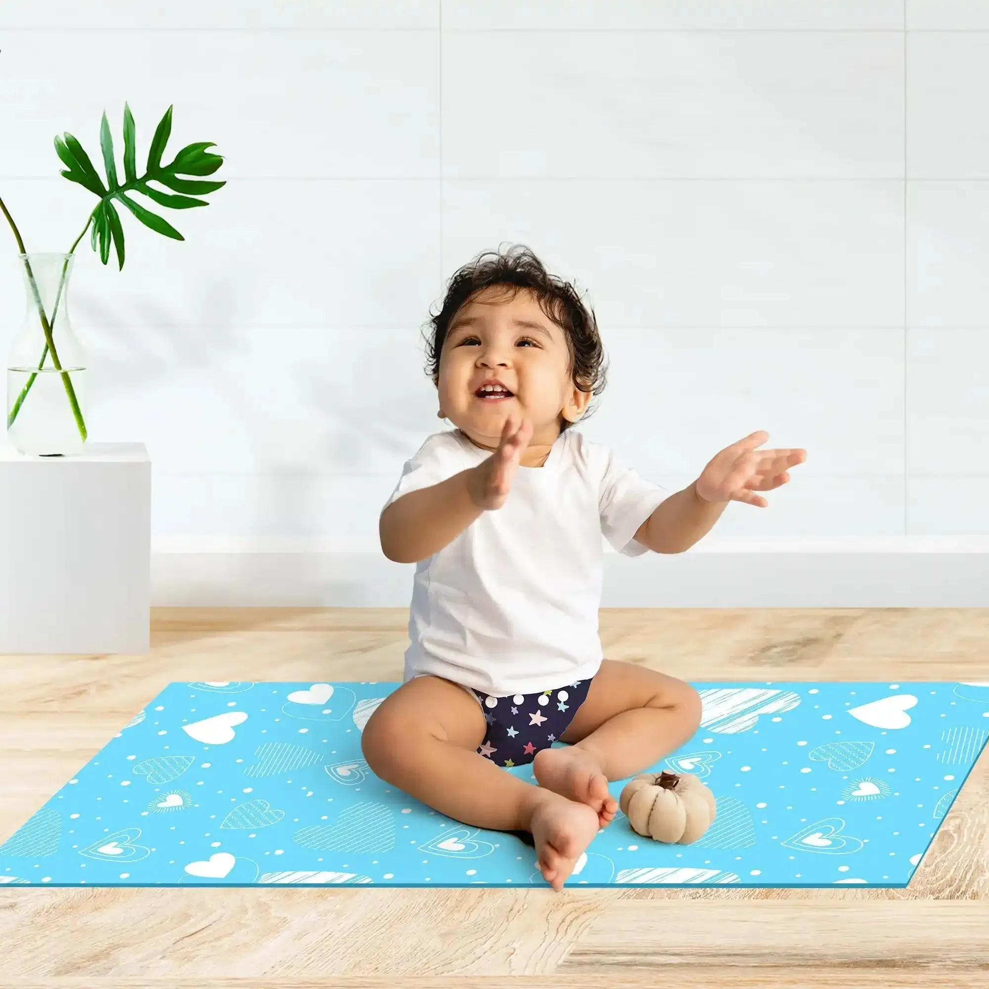 Diaper Changing Mat- Breezy Blue