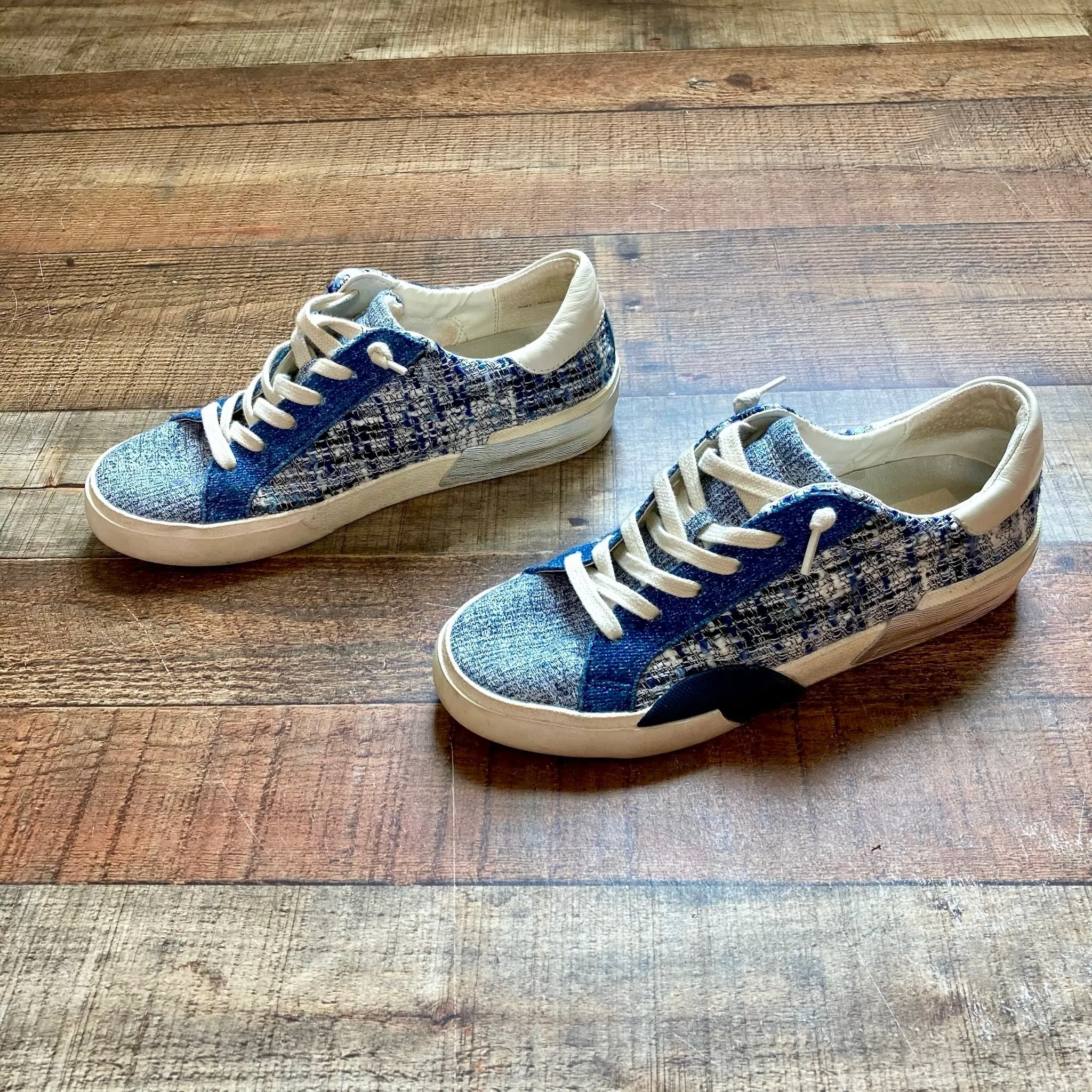 Dolce Vita Navy Multi-Weave Tweed Zina Sneakers- Size 7 (sold out online)