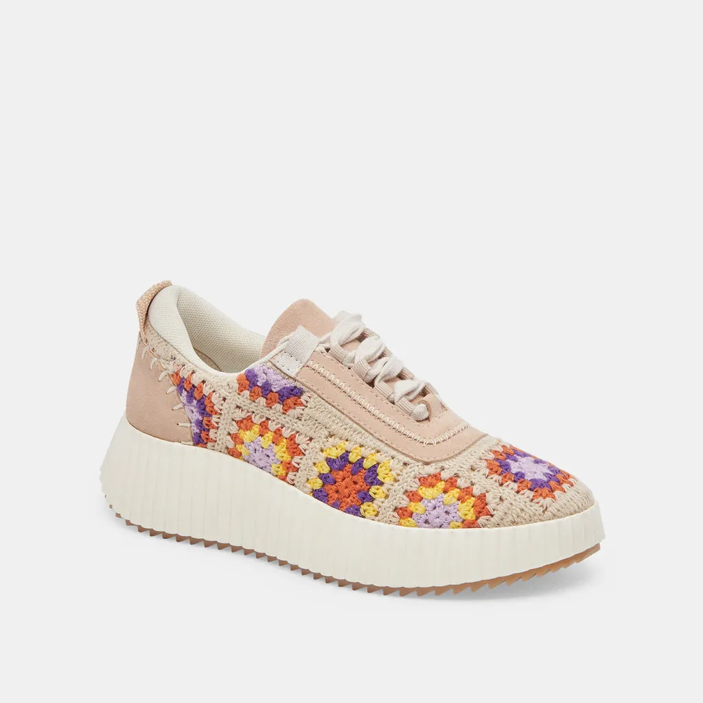 DOLEN CROCHET SNEAKERS PURPLE FLORAL CROCHET– Dolce Vita 6892797165634