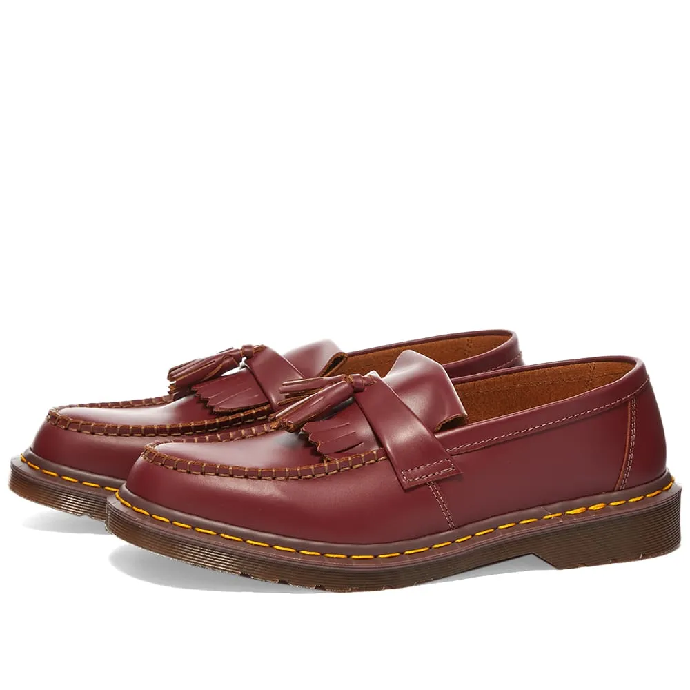 Dr. Martens Adrian Tassel LoaferVintage Oxblood Quilon